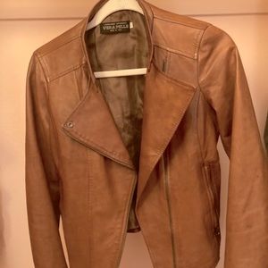 Authentic Italian leather jacket from San Gimignano Italy. Goes with everything!